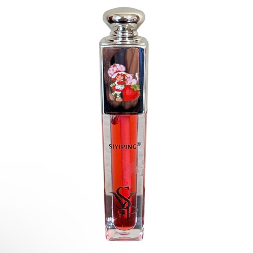 Strawberry Shortcake Clear Red Lip Gloss Nostalgic 80s Lip Oil Cartoons YSL NEW